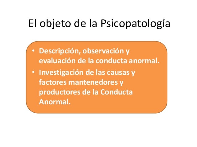 psicopatologia definicion